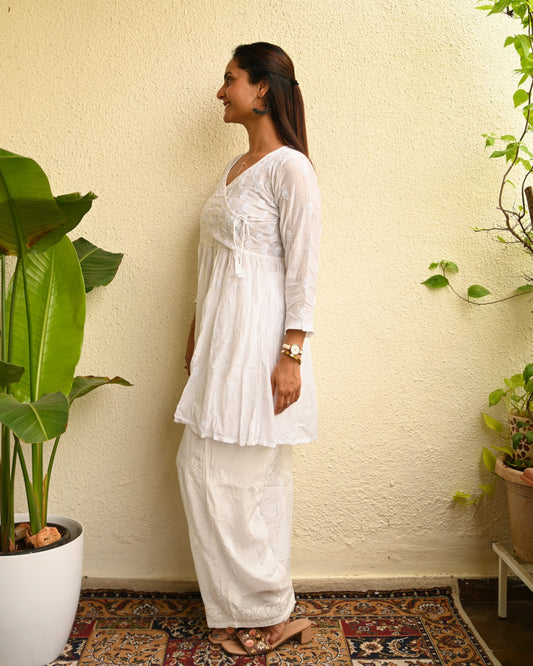 HOH Muslin Angrakha - Short Kurti