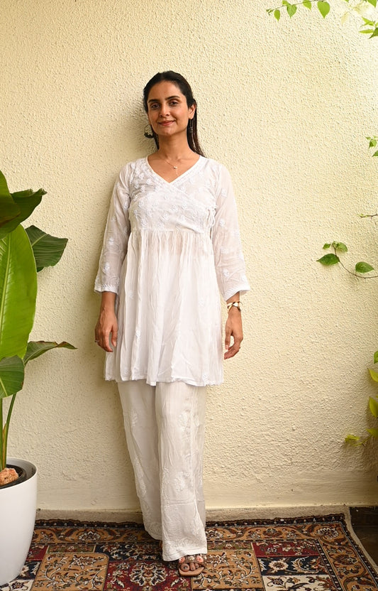 HOH Muslin Angrakha - Short Kurti