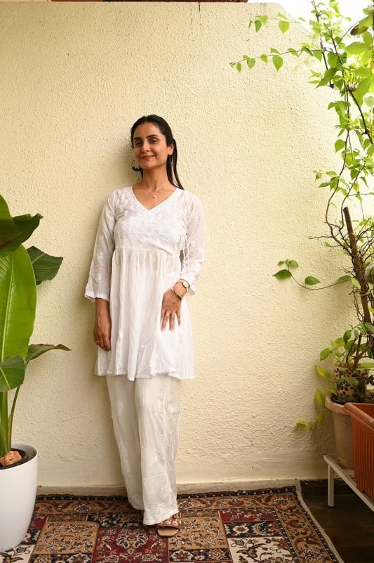 HOH Muslin Angrakha - Short Kurti