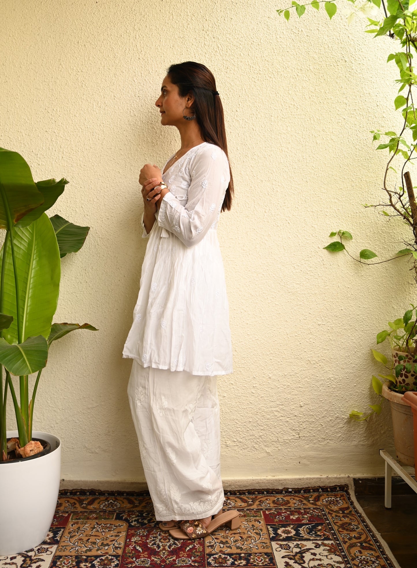 HOH Muslin Angrakha - Short Kurti