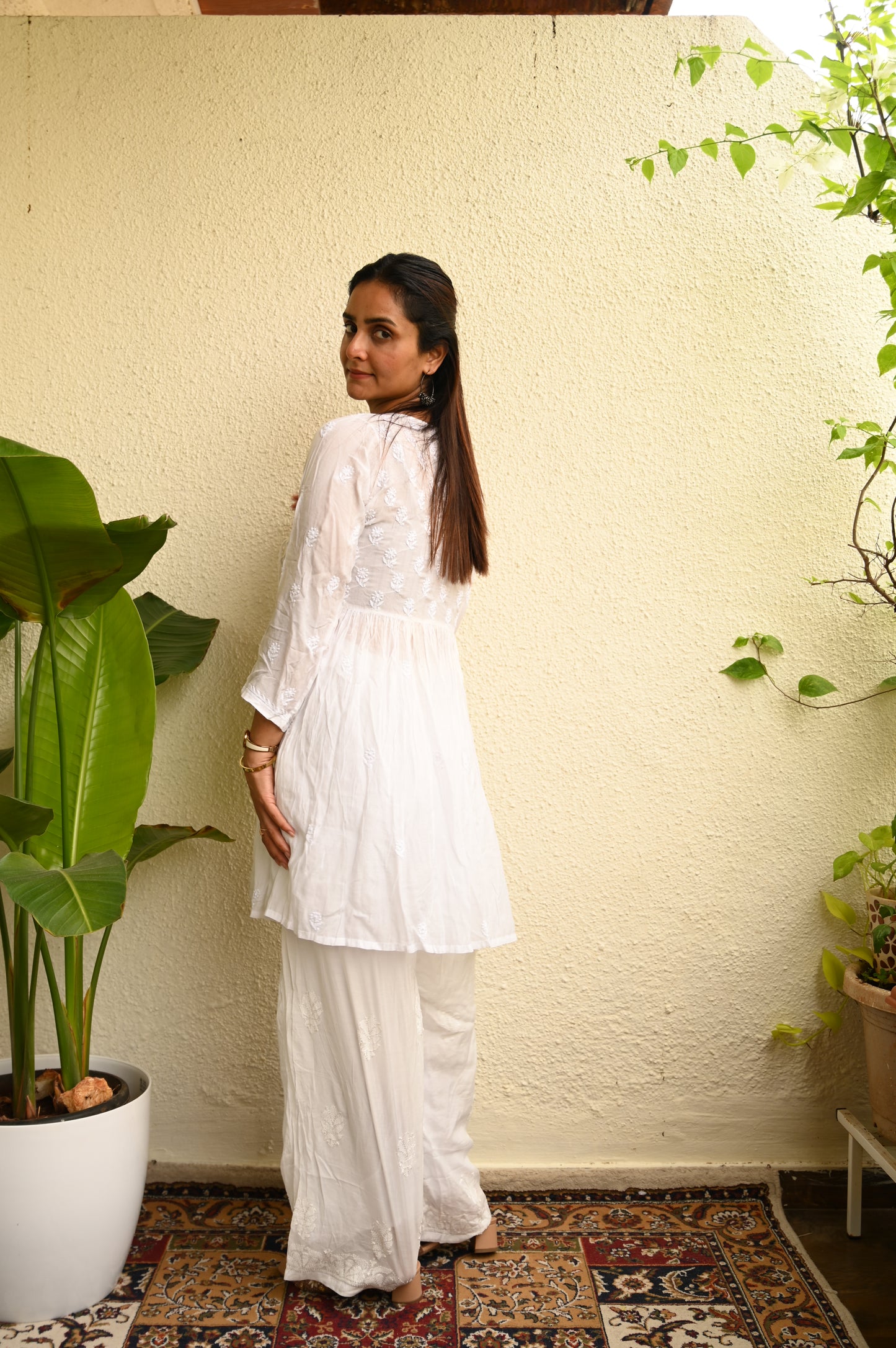 HOH Muslin Angrakha - Short Kurti
