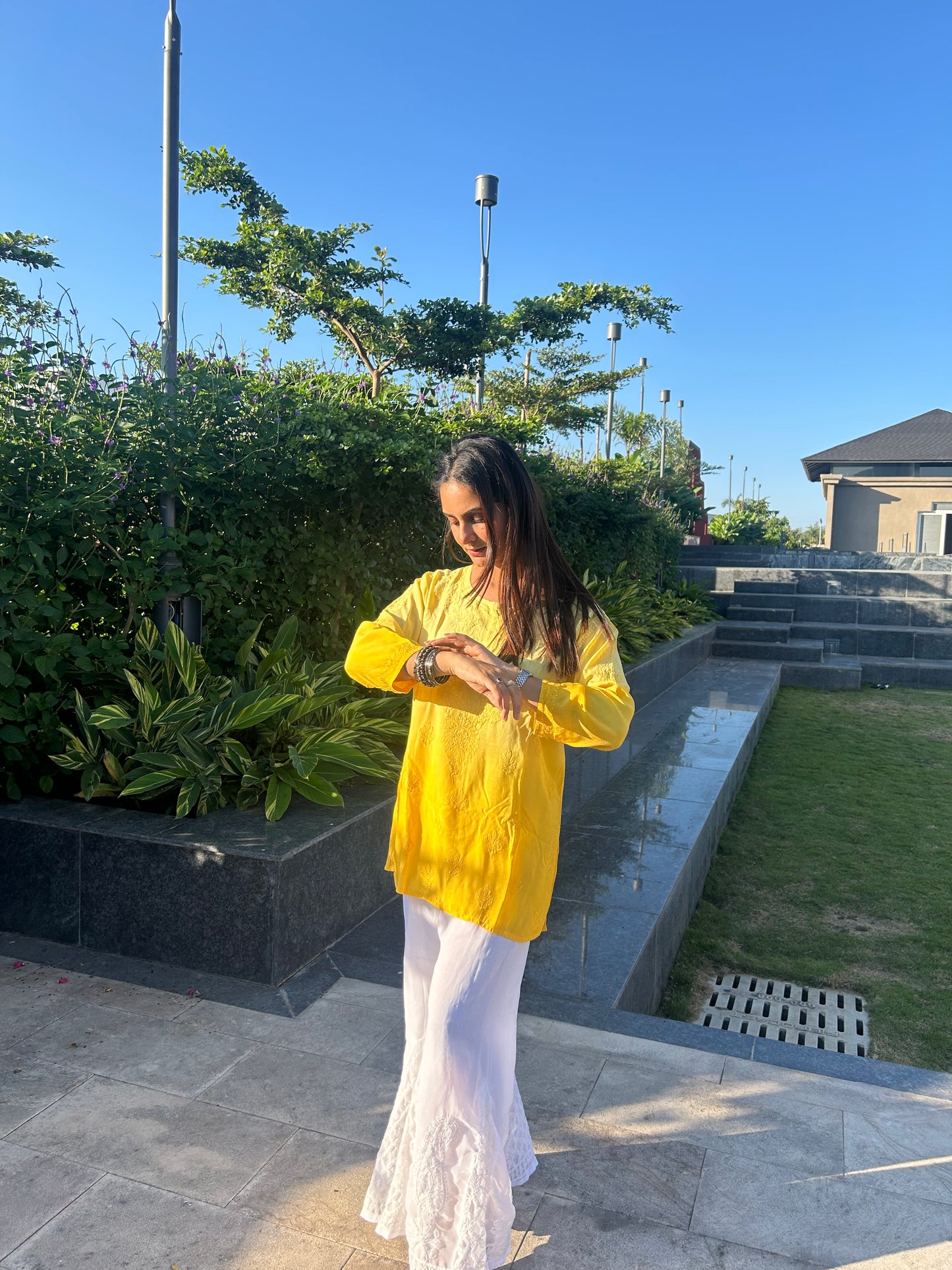 Muslin - Short Yellow Kurti